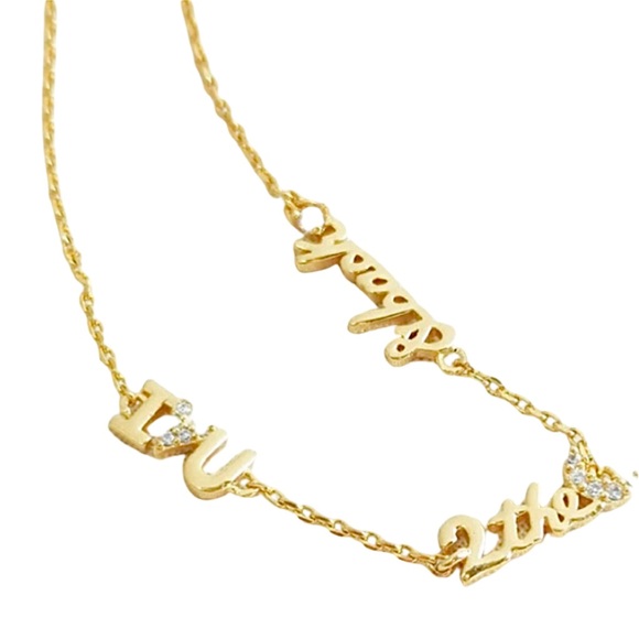 KATE SPADE • True Love I Love You To The Moon Gold Bracelet - Picture 4 of 5